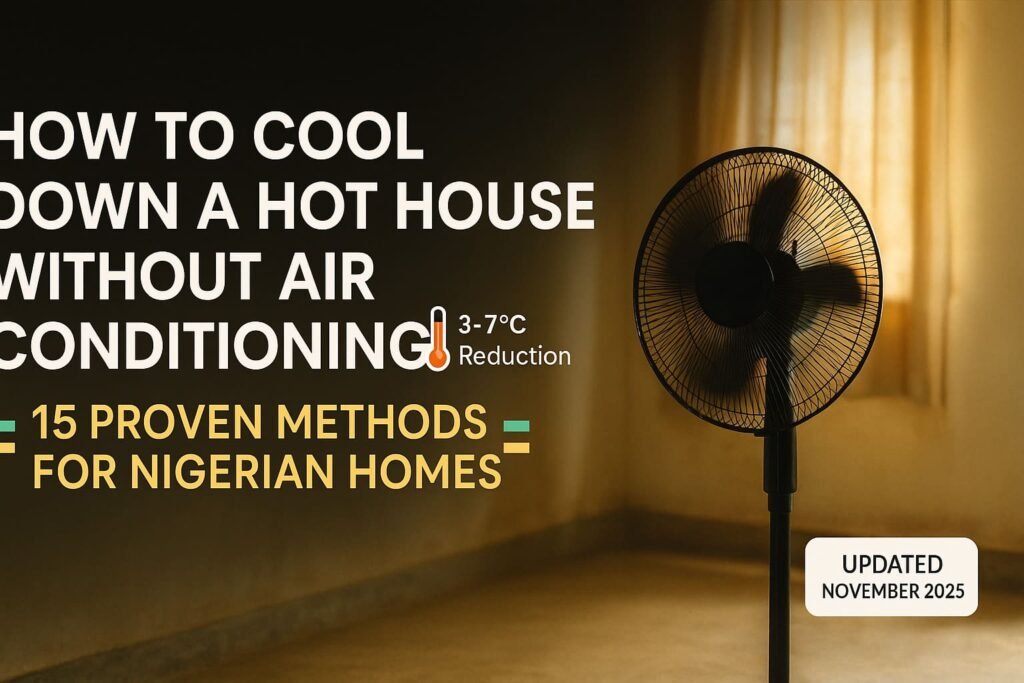 How to Cool Down a Hot House Without Air Conditioning: 15 Proven Methods for Nigerian Homes