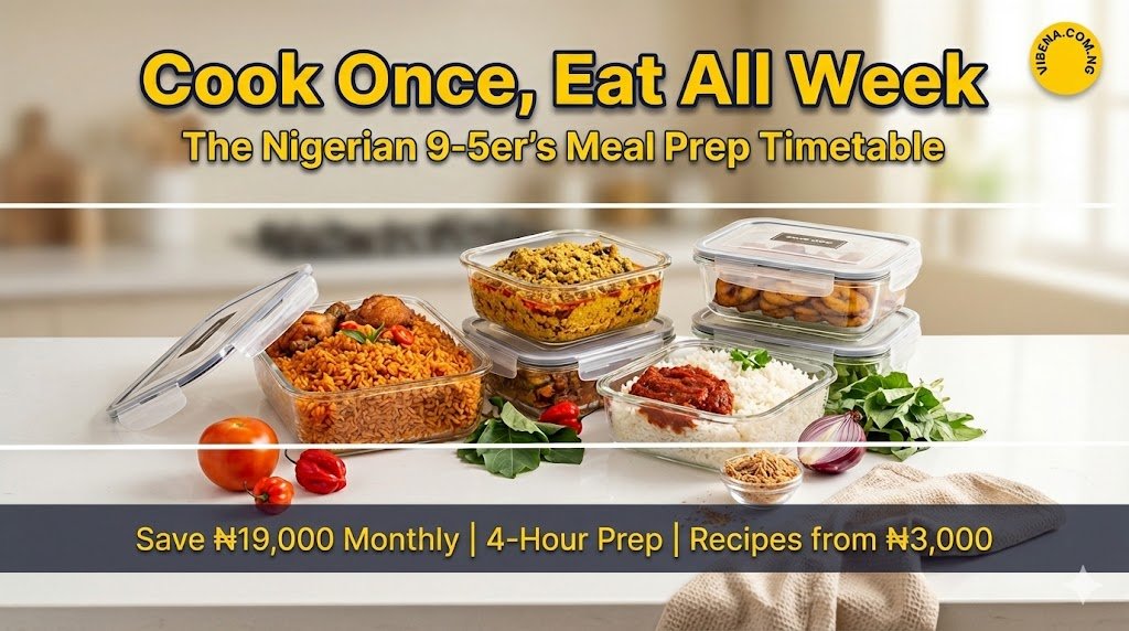 Meal Prep Timetable for Busy 9-5ers Nigeria (Cook Once, Eat All Week)