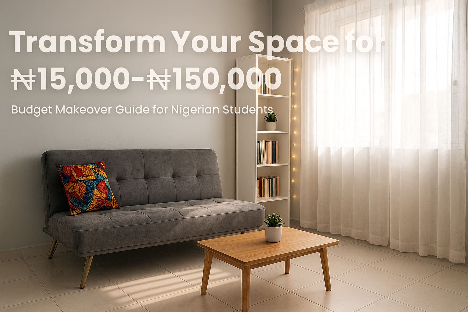 One Bedroom Apartment Design in Nigeria: Complete Low-Budget Makeover Guide for Students & Young Professionals (₦15,000-₦150,000)