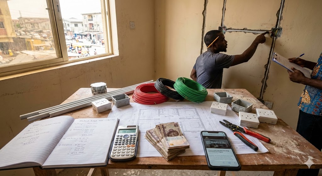 How I Budgeted for Electrical Wiring in My 2 Bedroom Flat in Nigeria