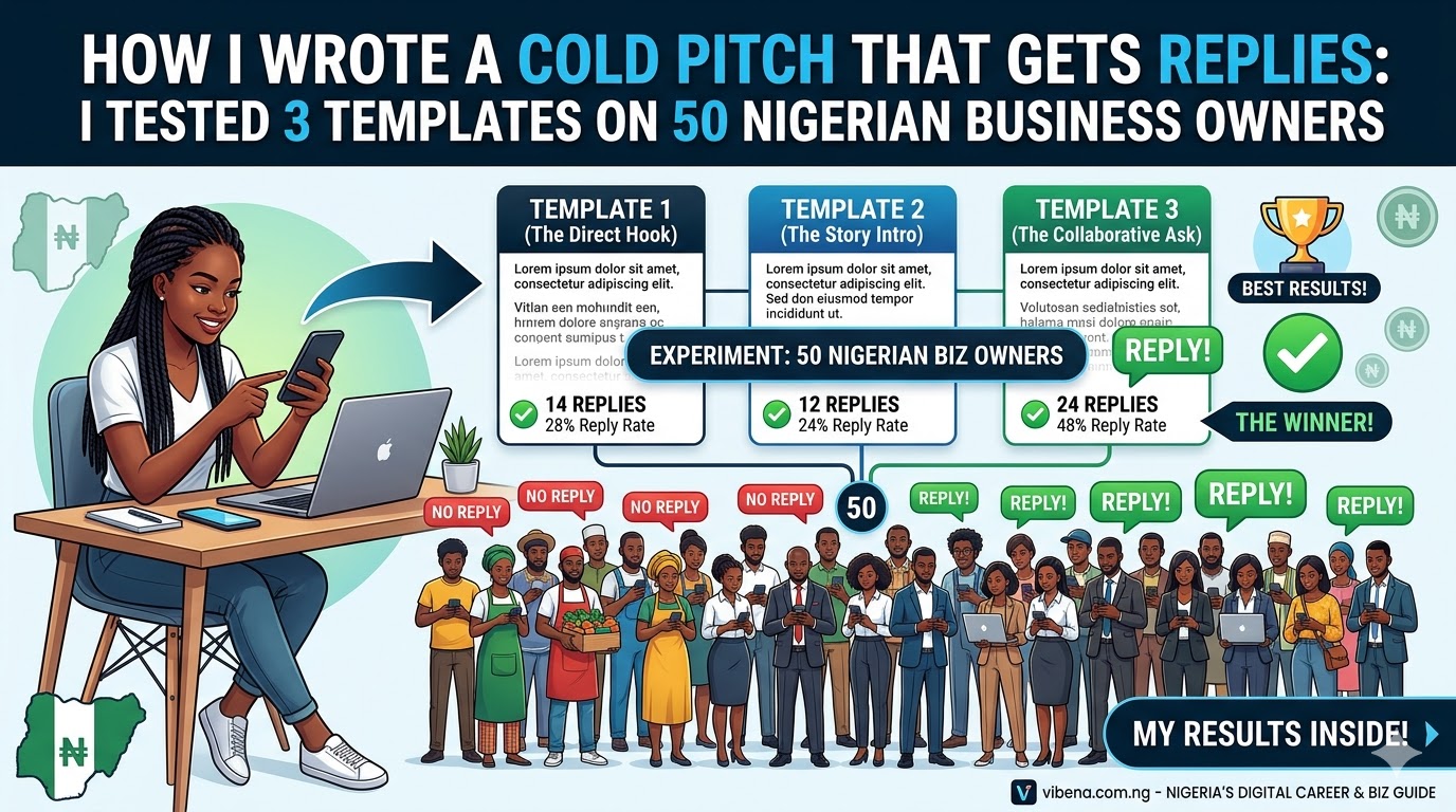 How I Wrote a Cold Pitch That Gets Replies: I Tested 3 Templates on 50 Nigerian Business Owners and These Were My Results