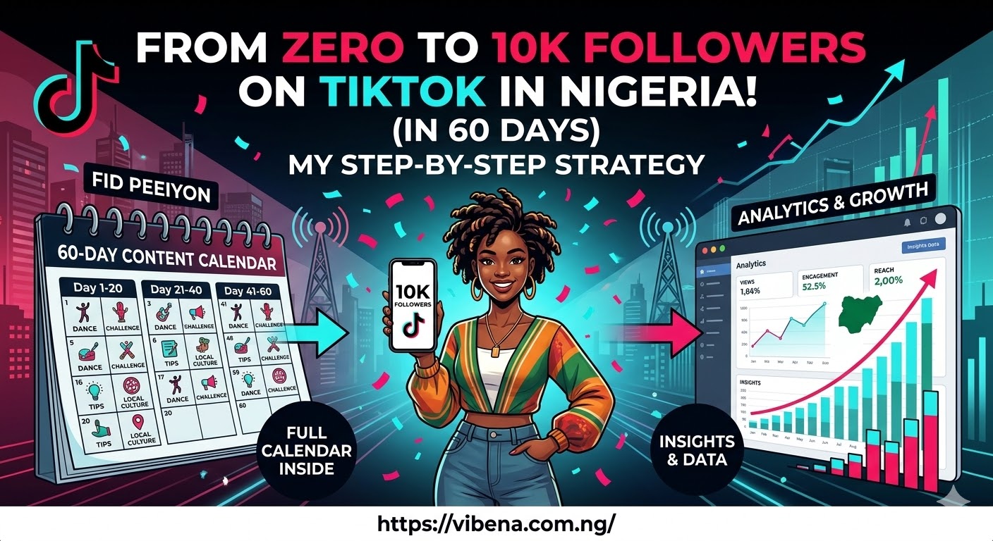 I Started a TikTok Page From Zero and Got 10K Followers in Nigeria in 60 Days: Content Calendar and Analytics Inside
